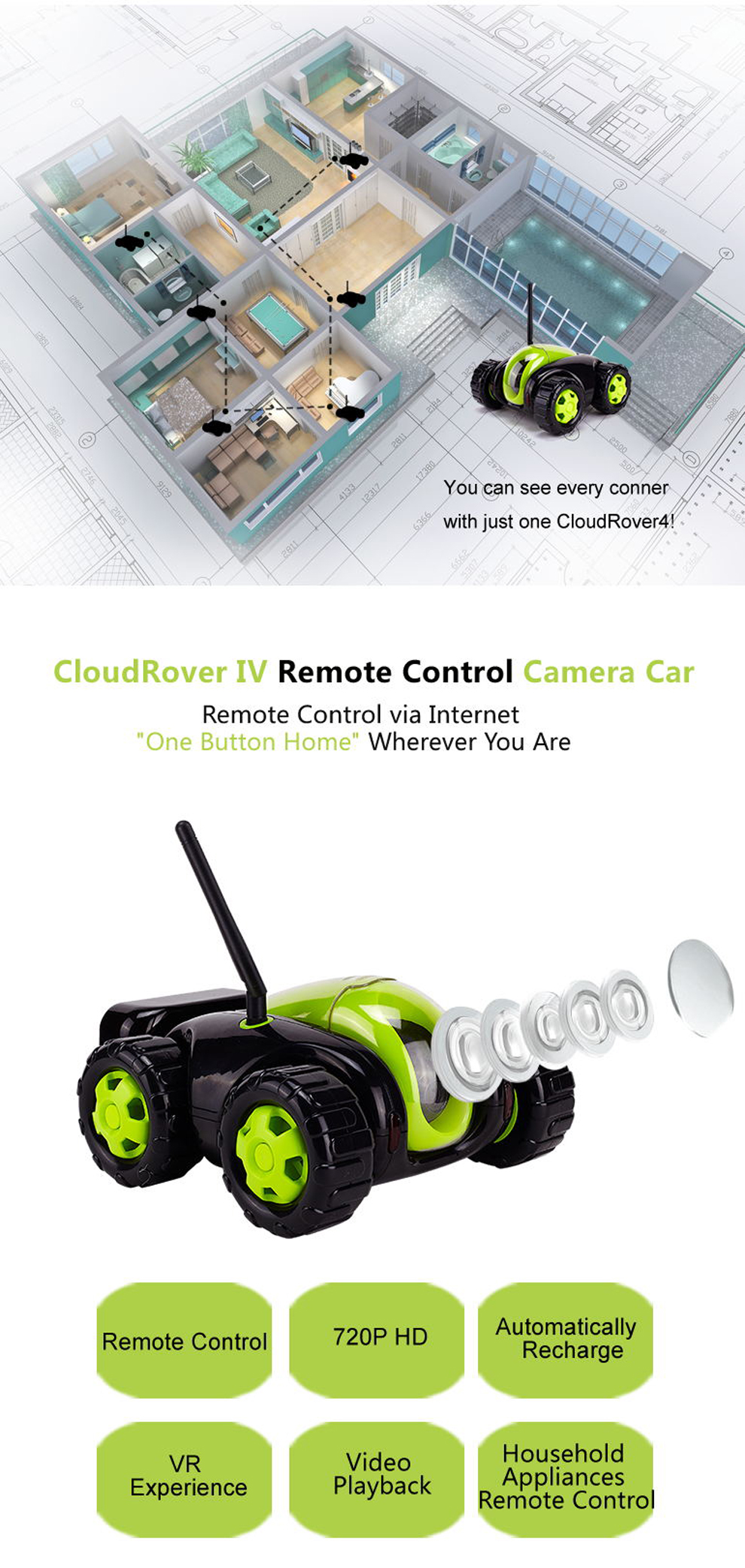 Cloud Rover 4 wifi camera